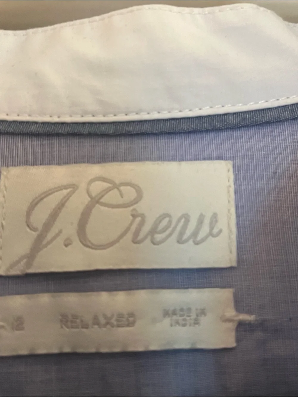 J. Crew Thomas Mason® collarless tunic with White Cuffs